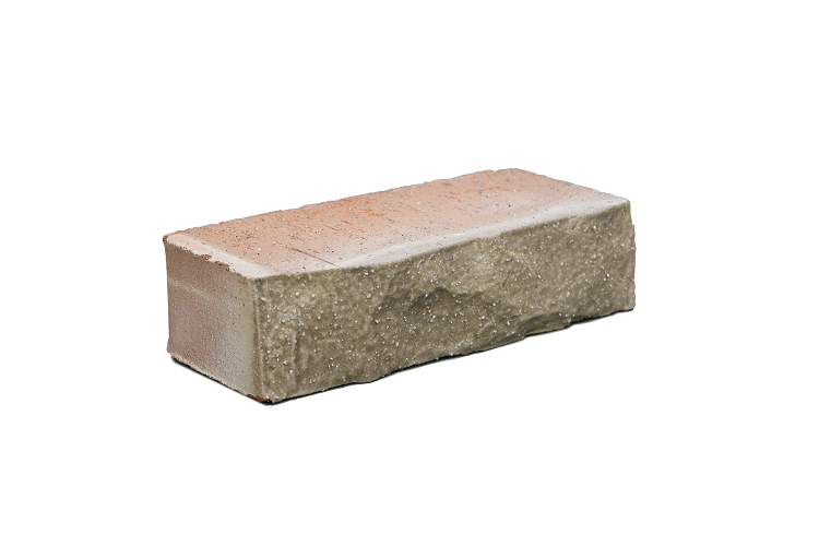 Кирпич декоративный полнотелый колотый «Дымчатый кварц» 1НФ