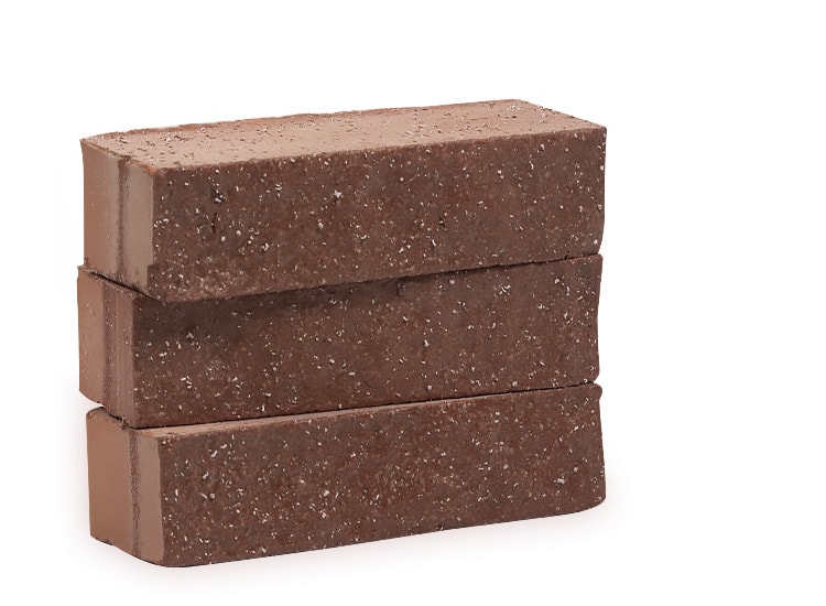 Декоративный полнотелый колотый кирпич «Родонит» 1НФ