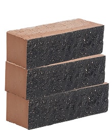 Декоративный полнотелый колотый кирпич «Голубой Корунд» 0,5НФ