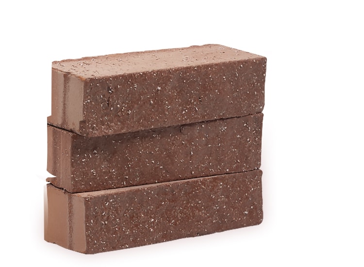 Декоративный полнотелый колотый кирпич «Родонит» 0,5НФ